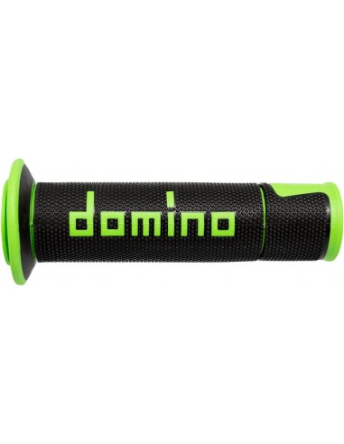 Puños Domino On Road A450 Racing Abierto Negro y verde