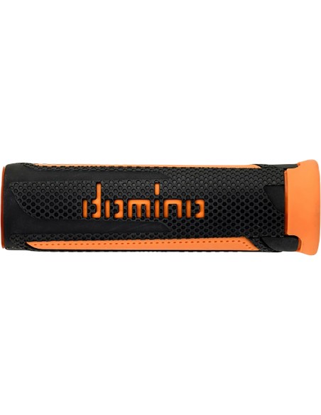 Puños Domino Turismo A350 Abierto Antracita y naranja
