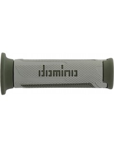 Puños Domino Turismo A350 Abierto Gris y Verde