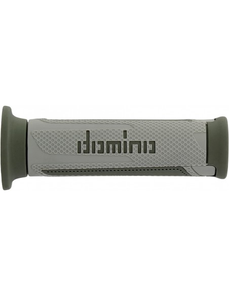Puños Domino Turismo A350 Abierto Gris y Verde
