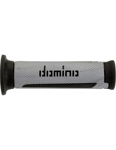Puños Domino Turismo A350 Abierto Plata y antracita