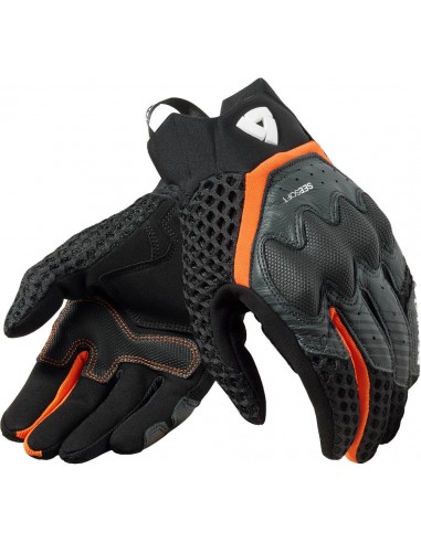 Guantes Revit Veloz | Negro y naranja