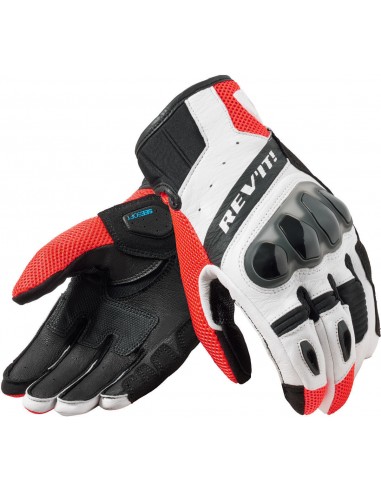 Guantes Revit Ritmo | Negro y rojo fluor