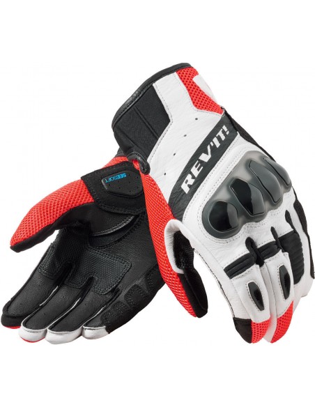 Guantes Revit Ritmo | Negro y rojo fluor