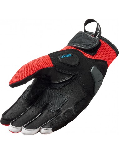 Guantes Revit Ritmo | Negro y rojo fluor
