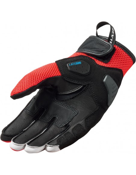 Guantes Revit Ritmo | Negro y rojo fluor
