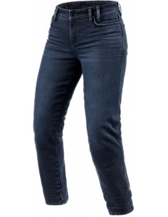 Pantalones Vaqueros Revit Violet Ladies BF | Azul oscuro y negro gastado