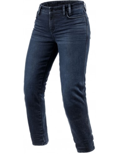 Pantalones Vaqueros Revit Violet Ladies BF | Azul oscuro y negro gastado