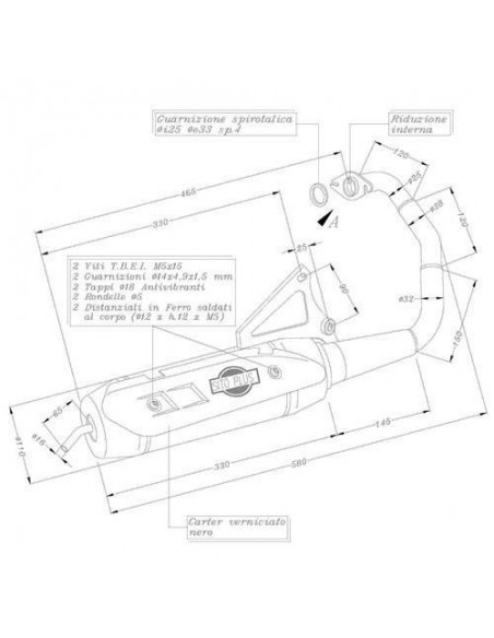 Escapamento Leovince Sitoplus para Yamaha Bw's 50 - Bw's Naked