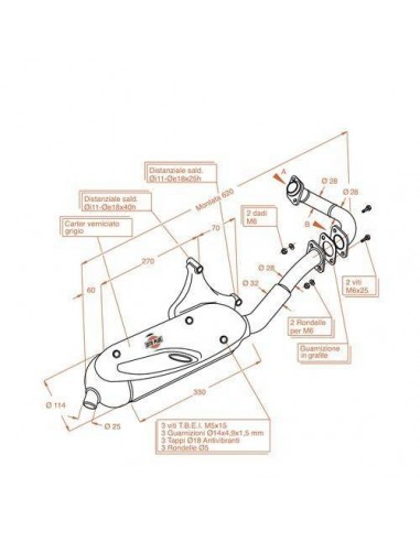 Escape Sitoplus Piaggio Liberty 50 Escape Sitoplus Piaggio Liberty 50