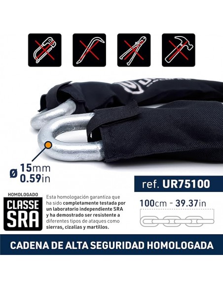 Cadena y Candado Antirrobo Urban Duo UR75