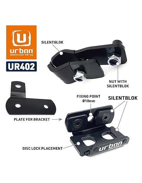 Soporte para Antirrobo Urban Tornillos + Tubos UR402