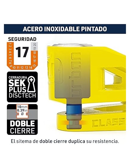 Disco Antirrobo Urban Amarillo UR210