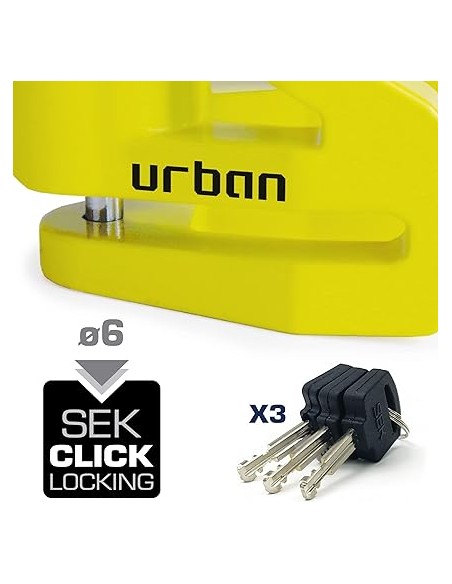 Disco Antirrobo Urban Amarillo UR206