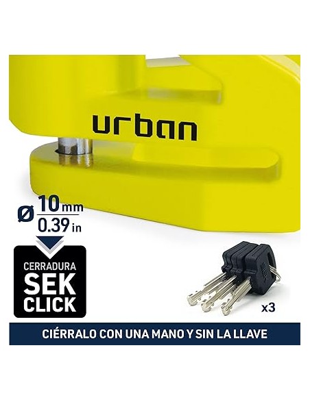 Disco Antirrobo Urban Amarillo UR208