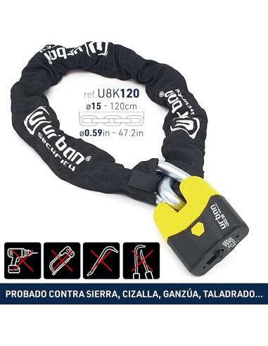 Cadena y Candado Antirrobo Urban U8K