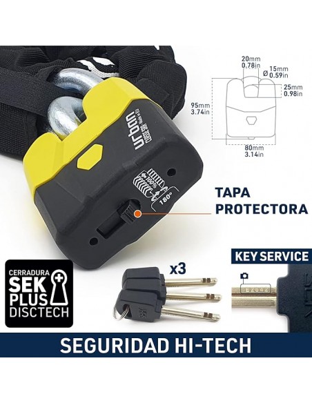 Cadena y Candado Antirrobo Urban U8K