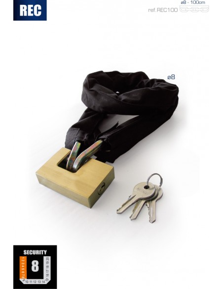 Cadena y Candado Antirrobo Urban REC100