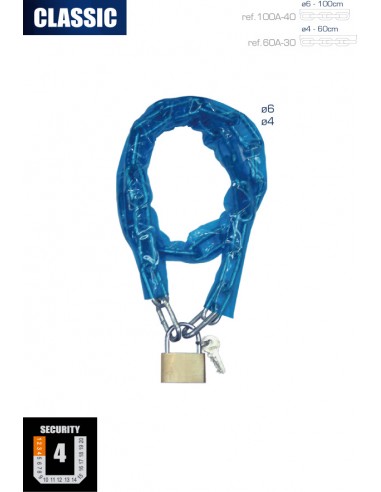 Cadena y Candado Antirrobo Urban Classic 100A-40