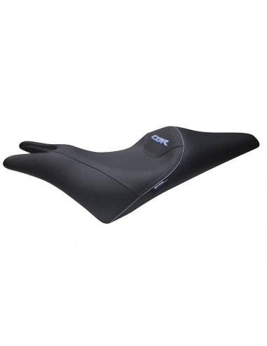 Asiento Shad Honda CBR600F (2011-12) Negro, costuras en azul