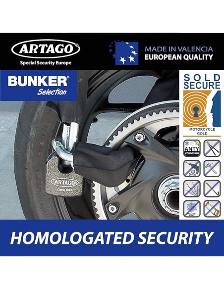 Cadena Antirrobo Artago Sold Secure Gold 68T