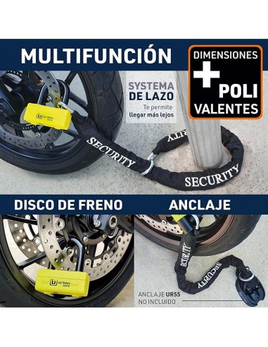 Cadena y Candado Antirrobo Urban UR75+10.120L