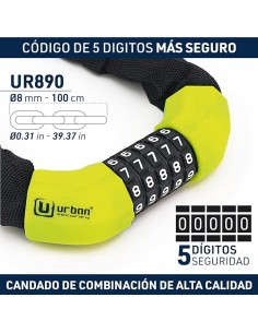 Cadena Antirrobo Urban con Combinación UR890 2