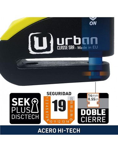 Disco Antirrobo Urban con Alarma 999