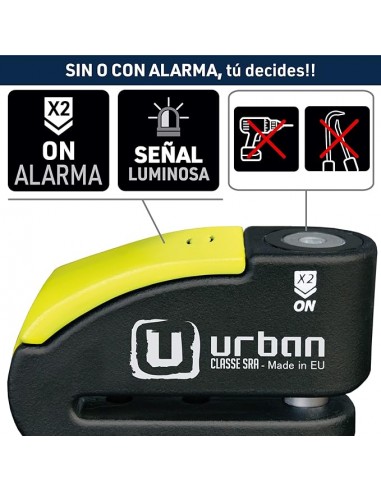 Disco antifurto urbano com Alarme 999